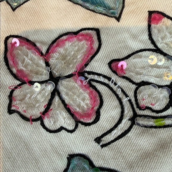 Zara Sequin Beaded Floral Print Women's Skirt US 8 - Picture 14 of 14